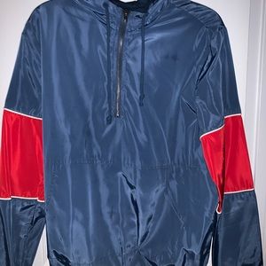 Blue windbreaker